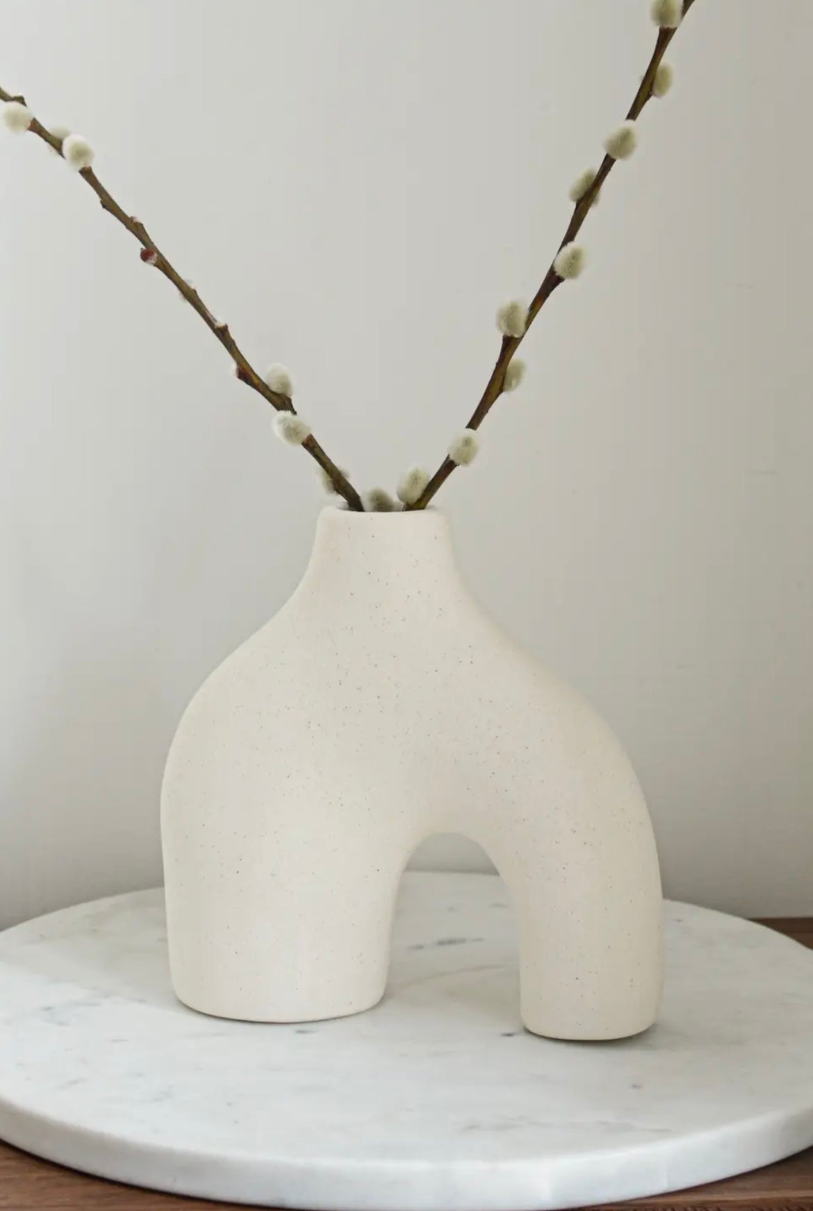 Vase en céramique asymétrique