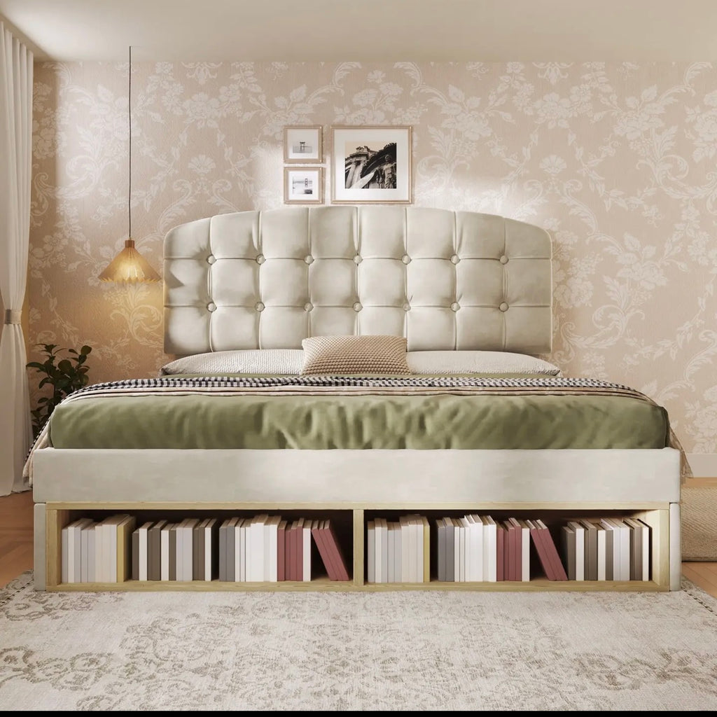 Lit Fibrilla en velours