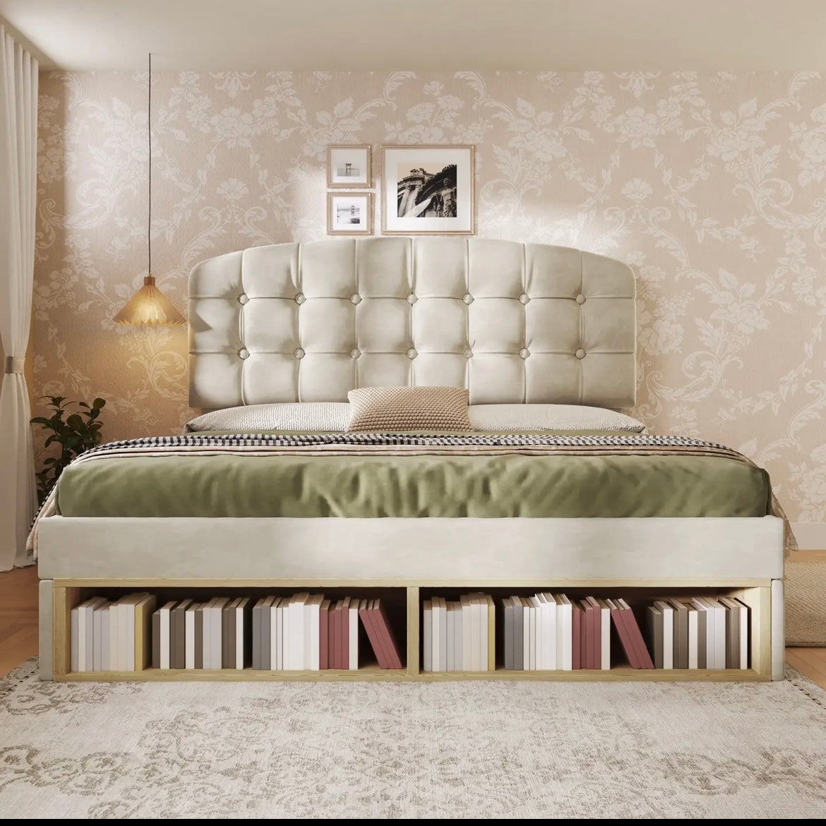 Lit Fibrilla en velours