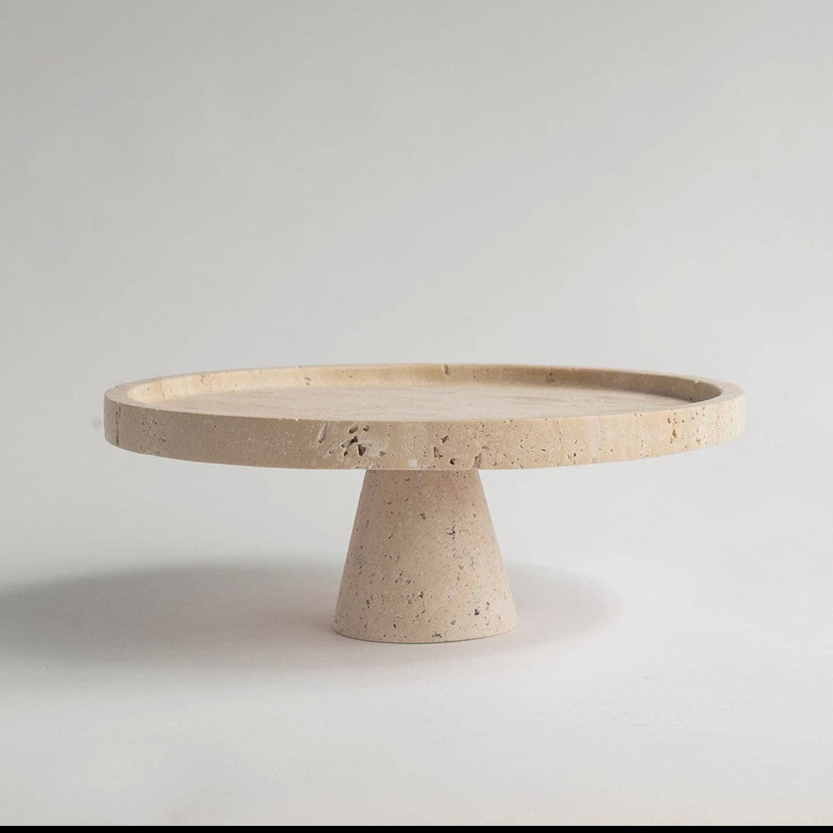 Présentoir à gâteau en Travertin