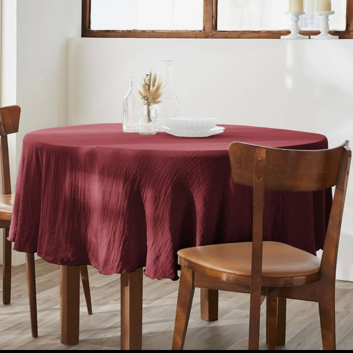 Nappe ronde en Gaze.