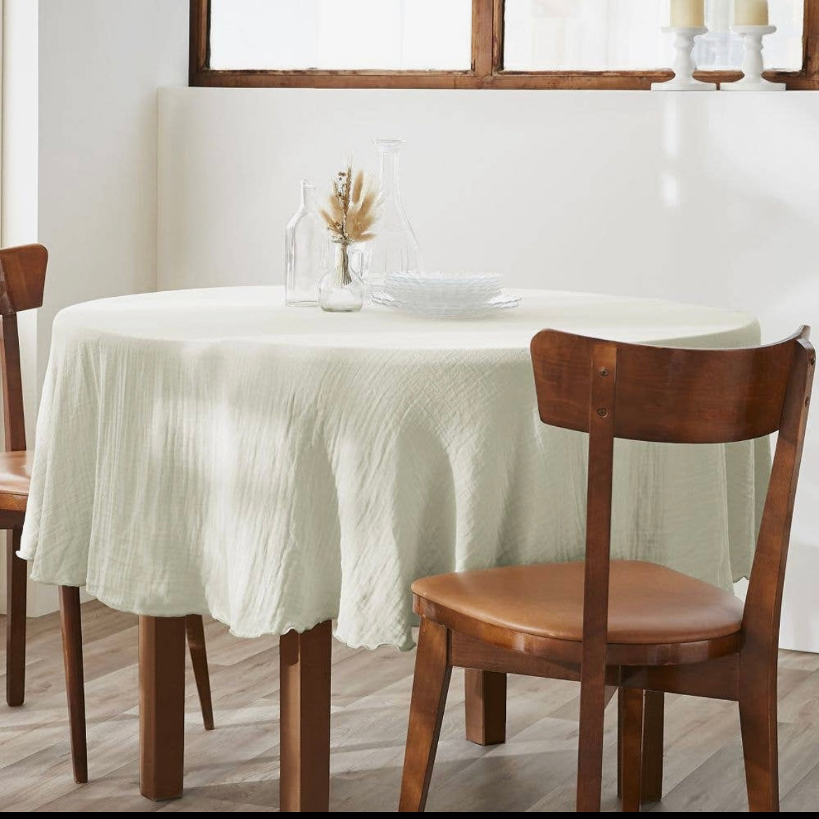 Nappe ronde en Gaze.