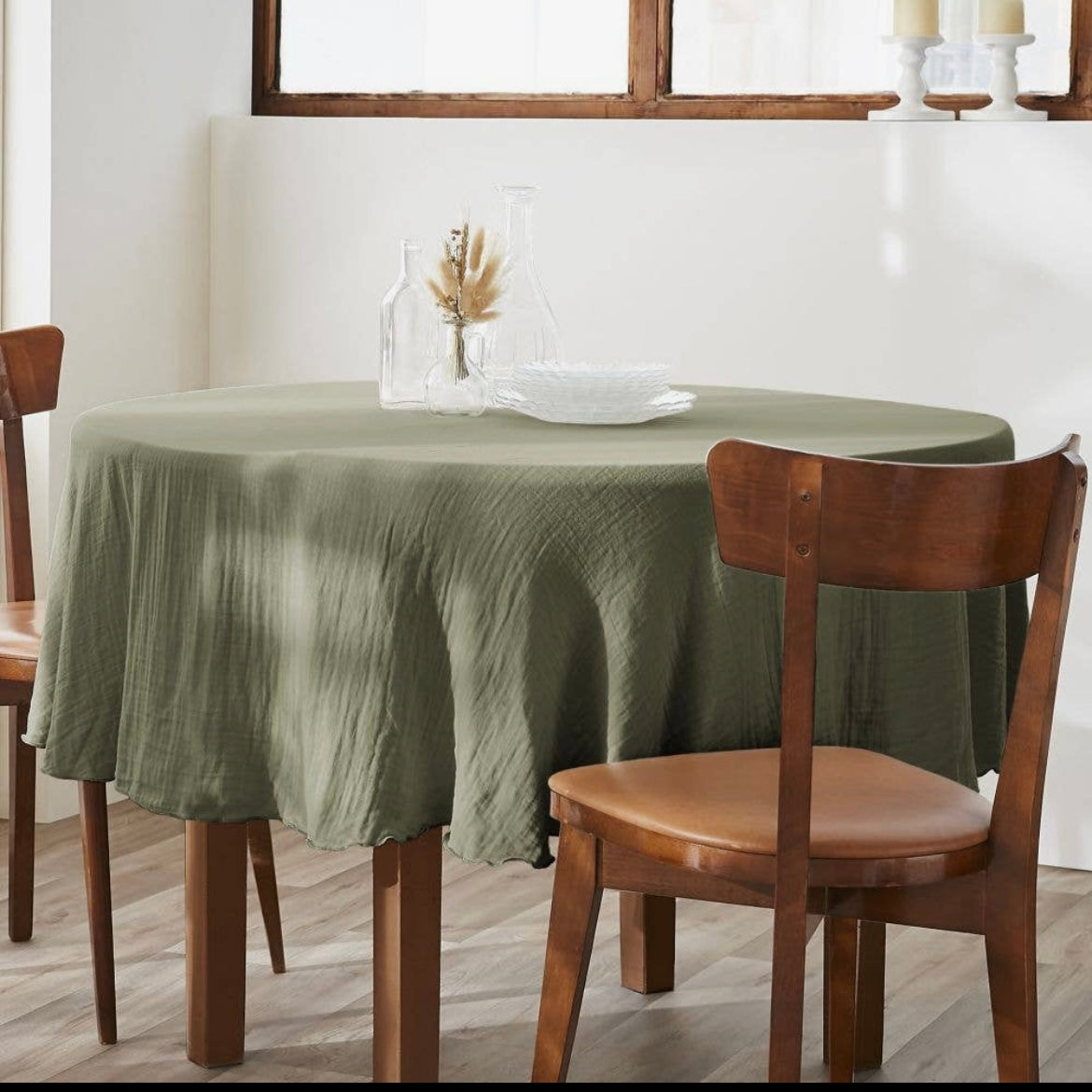 Nappe ronde en Gaze.