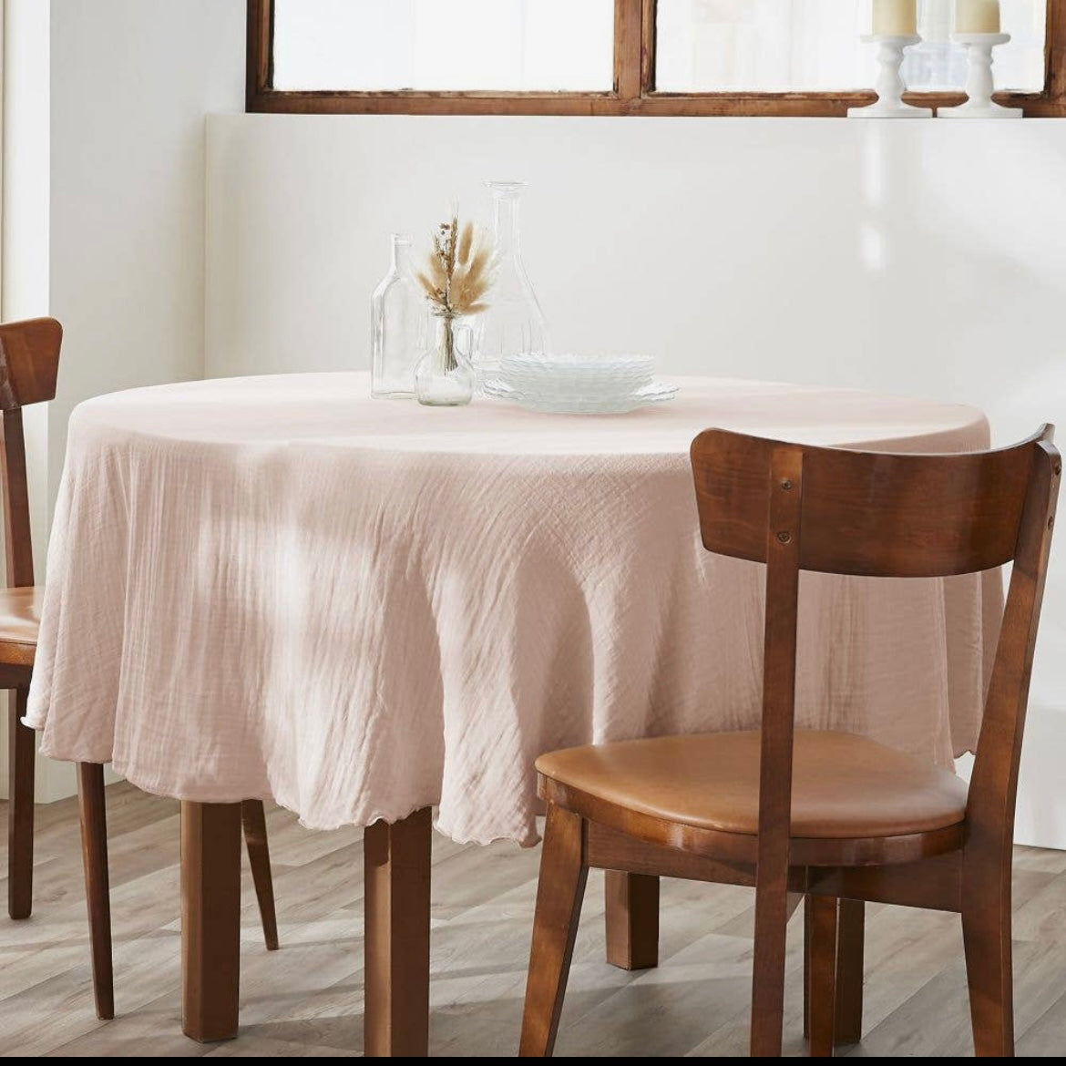 Nappe ronde en Gaze.