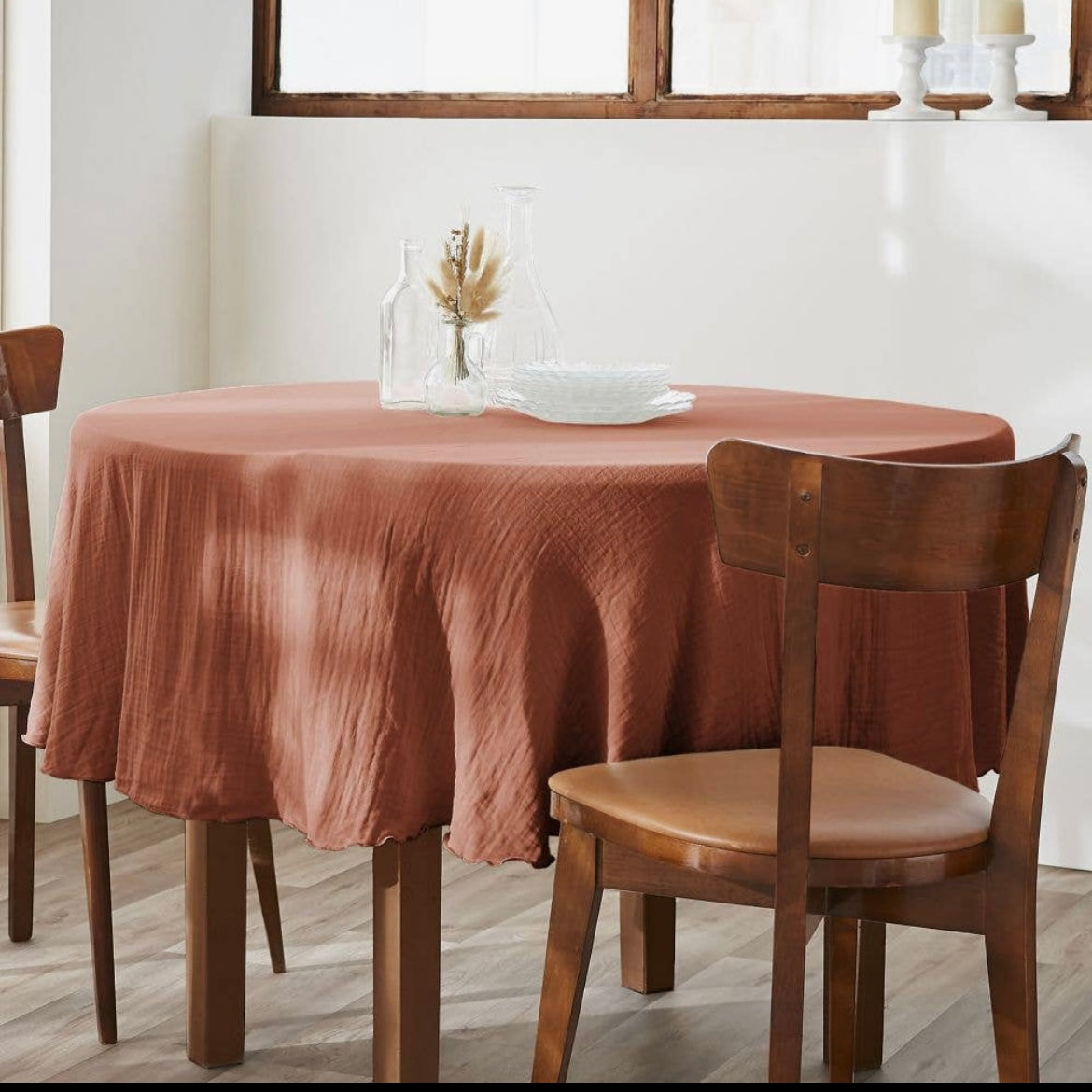 Nappe ronde en Gaze.