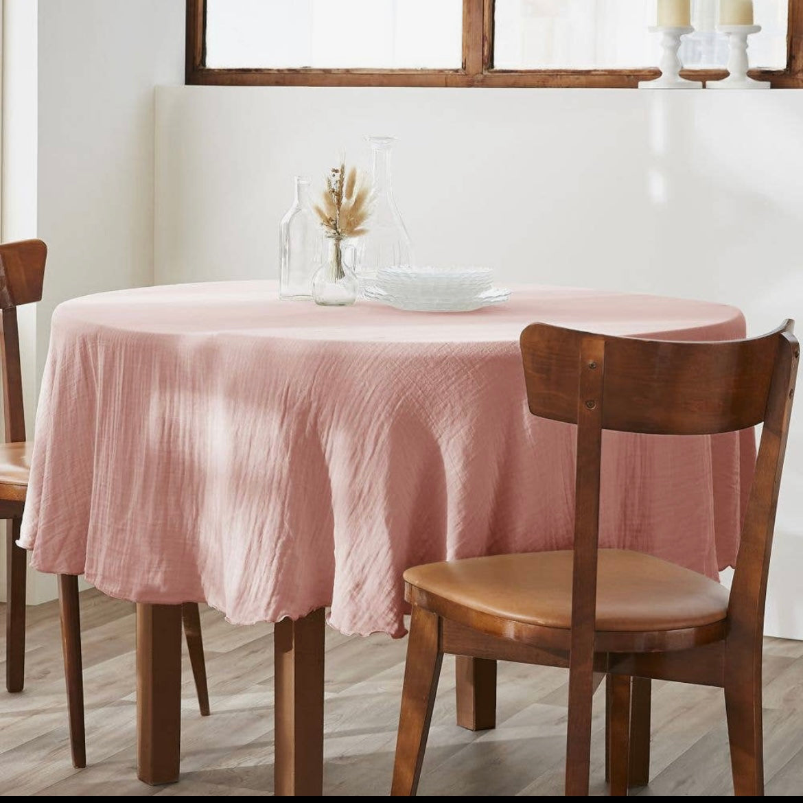 Nappe ronde en Gaze.