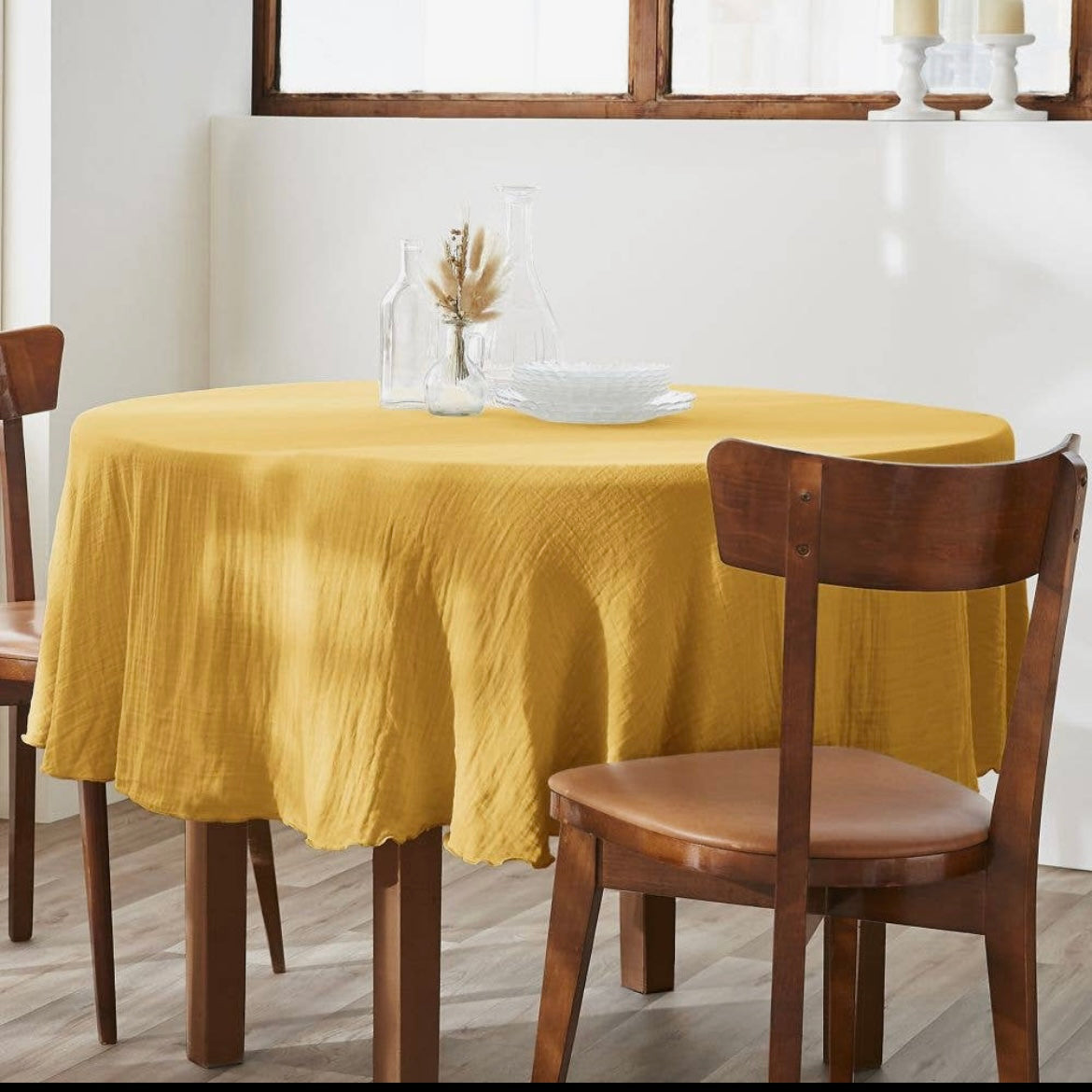 Nappe ronde en Gaze.
