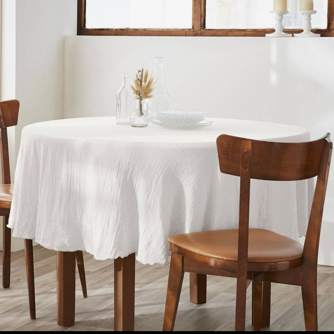 Nappe ronde en Gaze.
