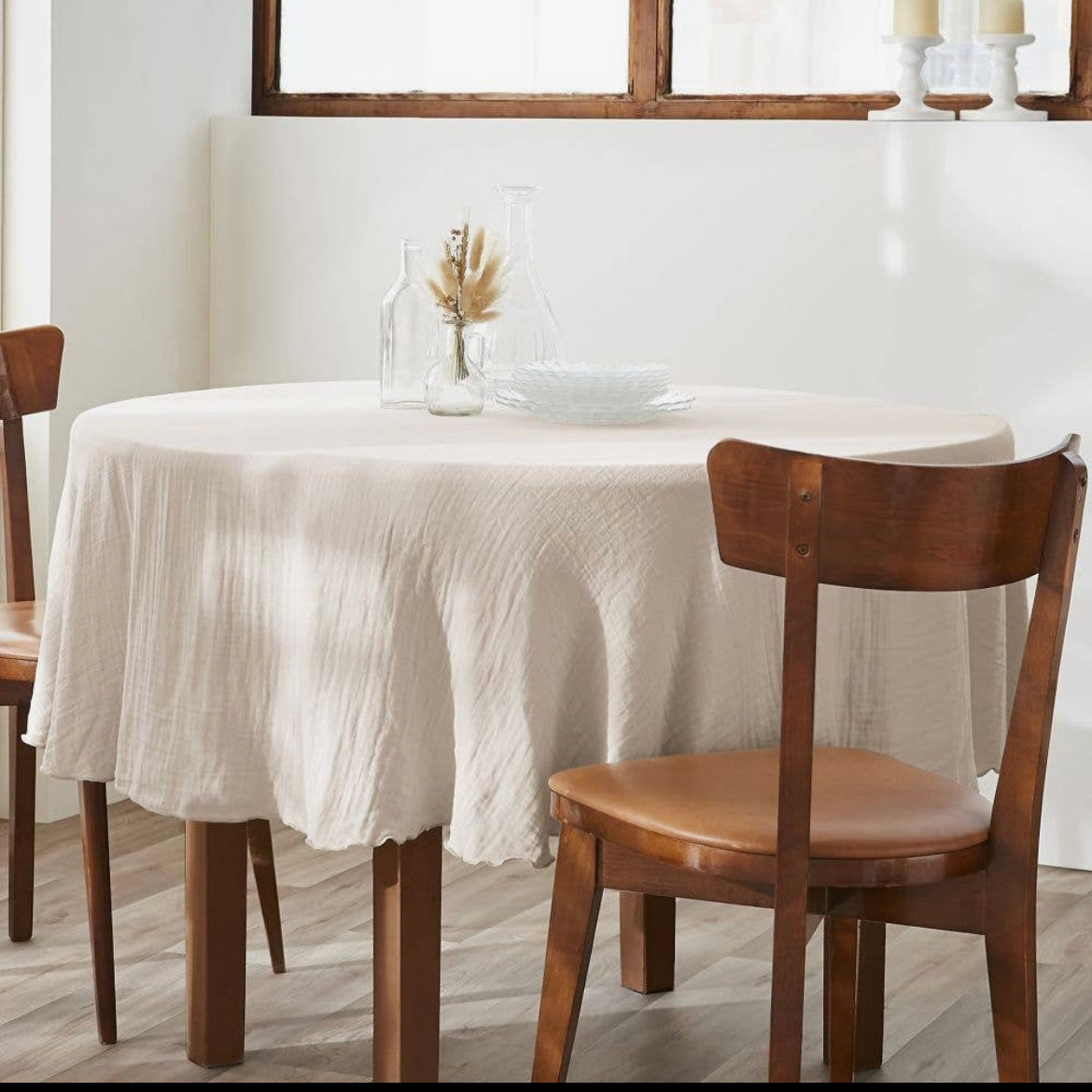 Nappe ronde en Gaze.