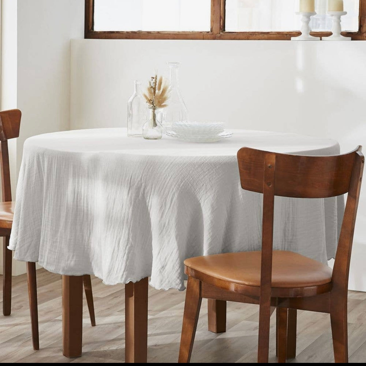 Nappe ronde en Gaze.