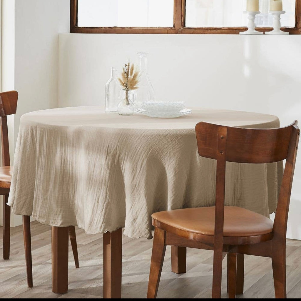 Nappe ronde en Gaze.
