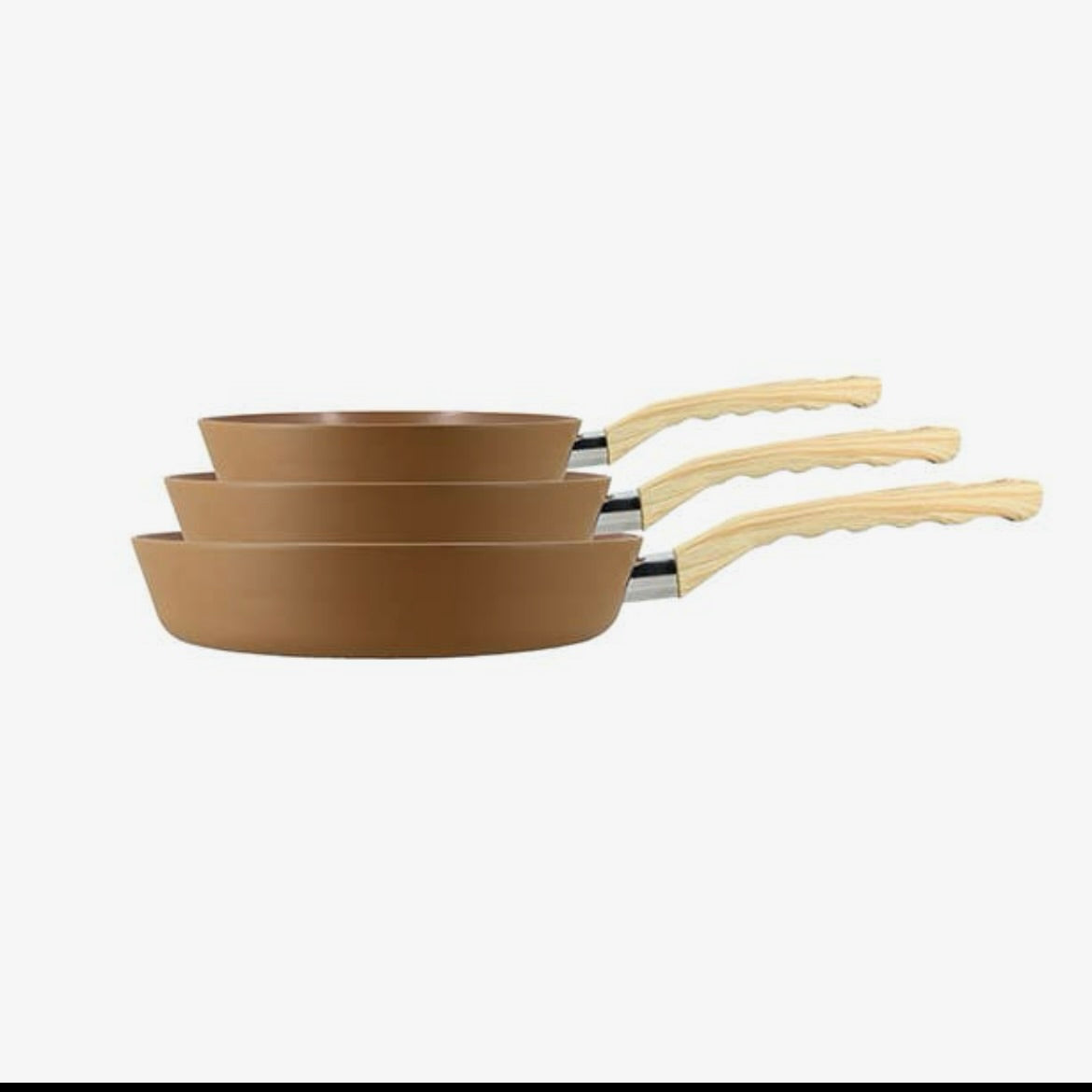 Lot de 3 poêles