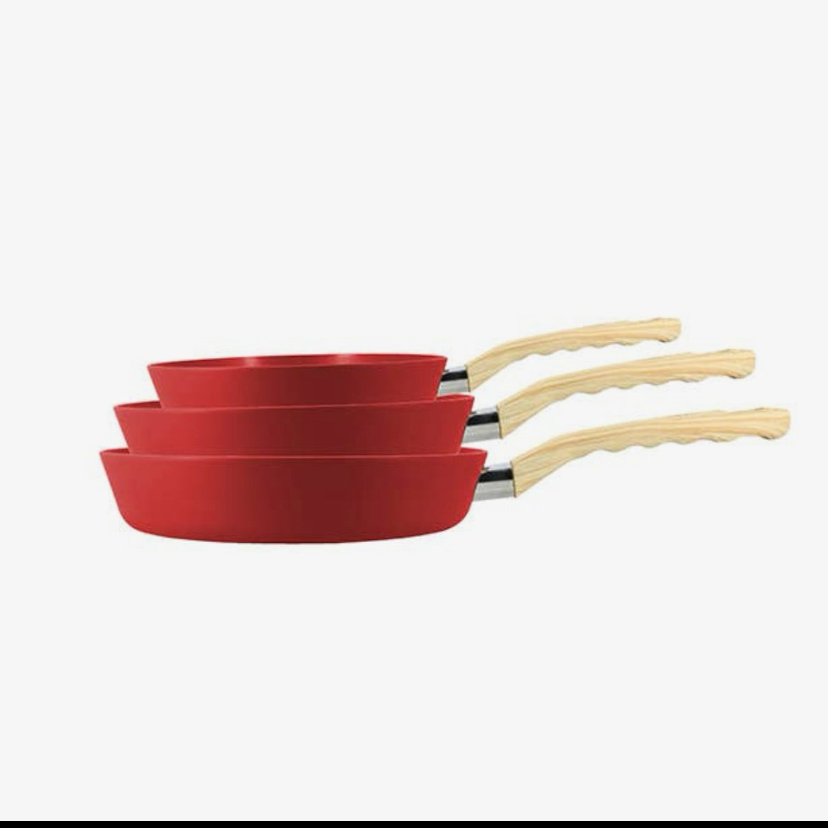 Lot de 3 poêles