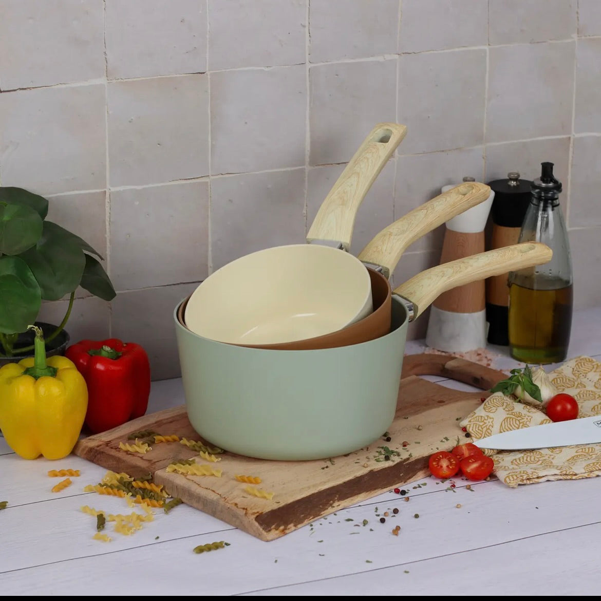 Lot de 3 casseroles